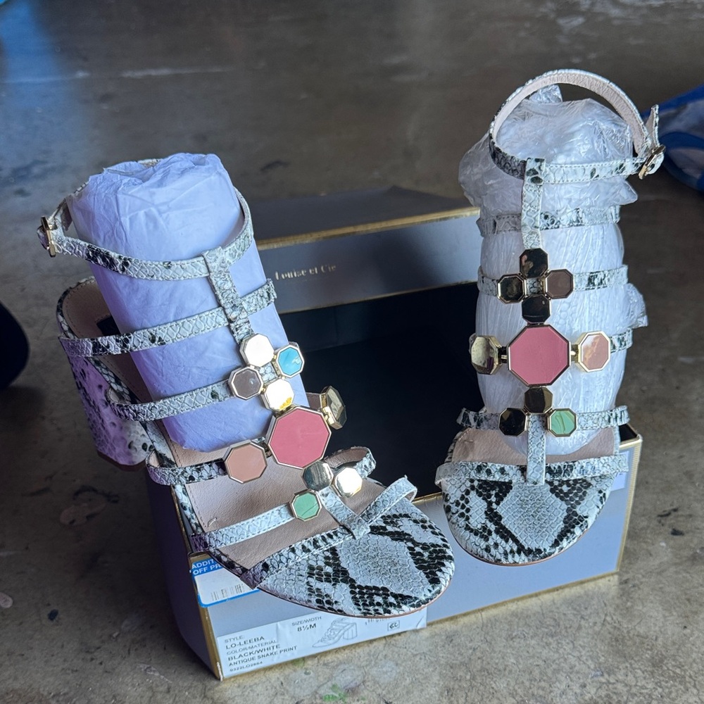 Louise et Cie Multicolor Strappy Heels